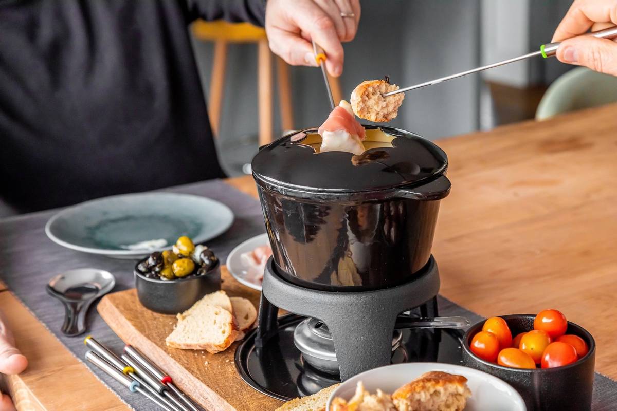 MasterClass Sada na fondue, černá
