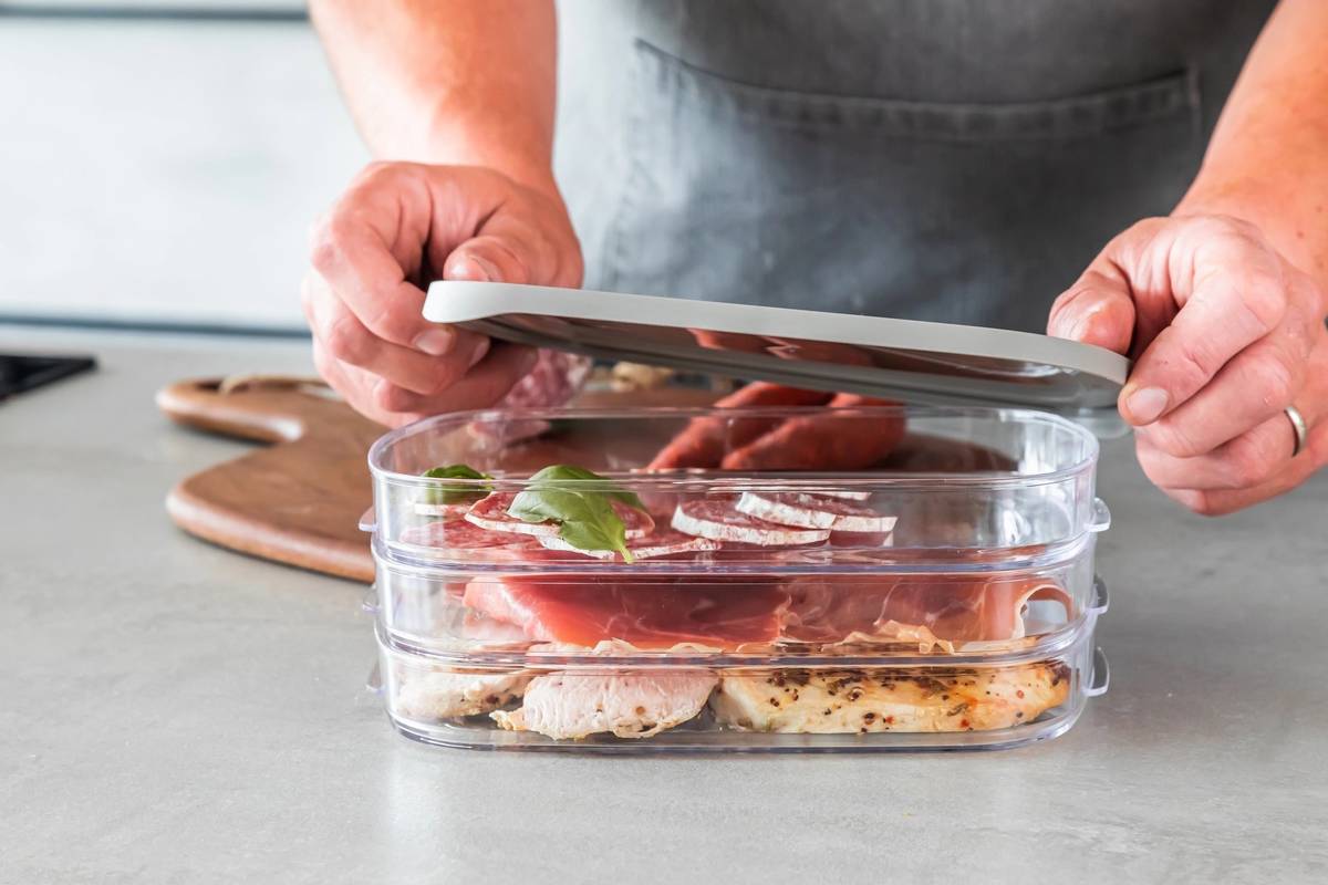 MasterClass Úložný box na potraviny, více sekcí