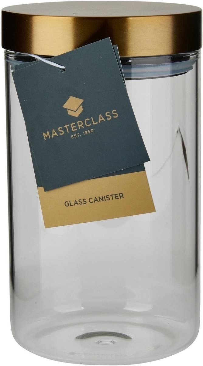 MasterClass Skleněná dóza na potraviny, 1 l