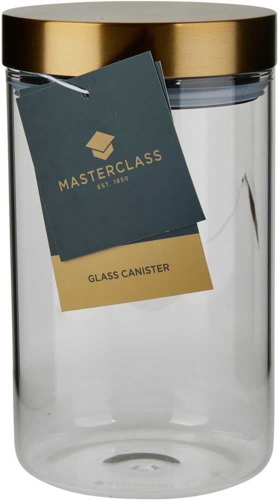 MasterClass Skleněná dóza na potraviny, 1 l