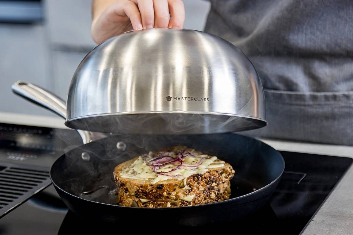 MasterClass Nerezový poklop pro burger / roztavení sýra