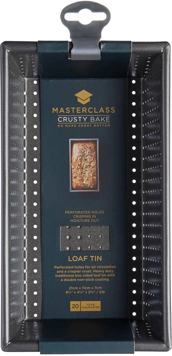 MasterClass Nepřilnavá forma na chléb, perforovaná, 21 x 11 cm