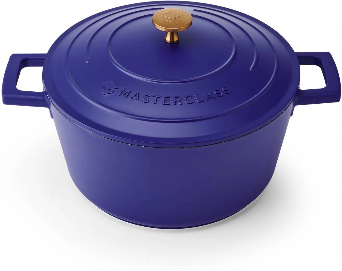 MasterClass Hrnec z litého hliníku, modrá, 24 cm