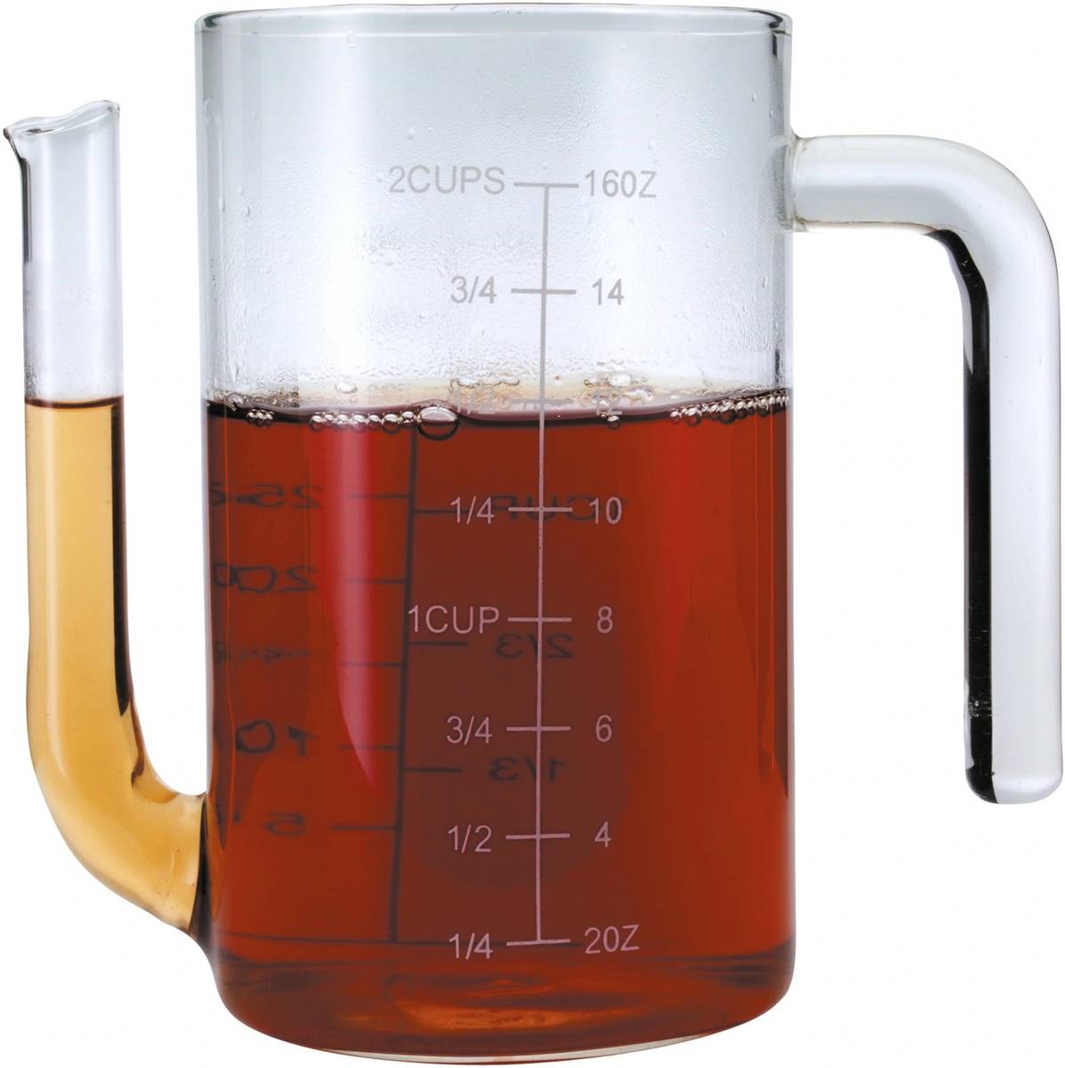 MasterClass Skleněný oddělovač tuku, 500 ml