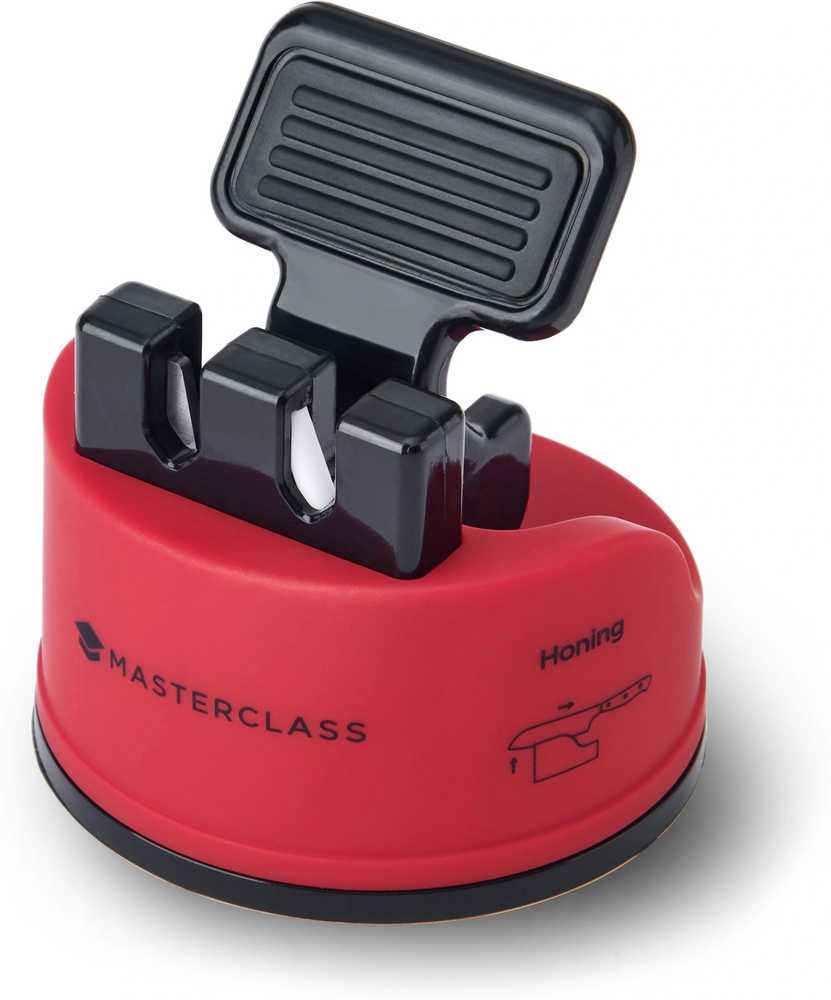 MasterClass Brousek na nože Smart Sharp Dual, červená