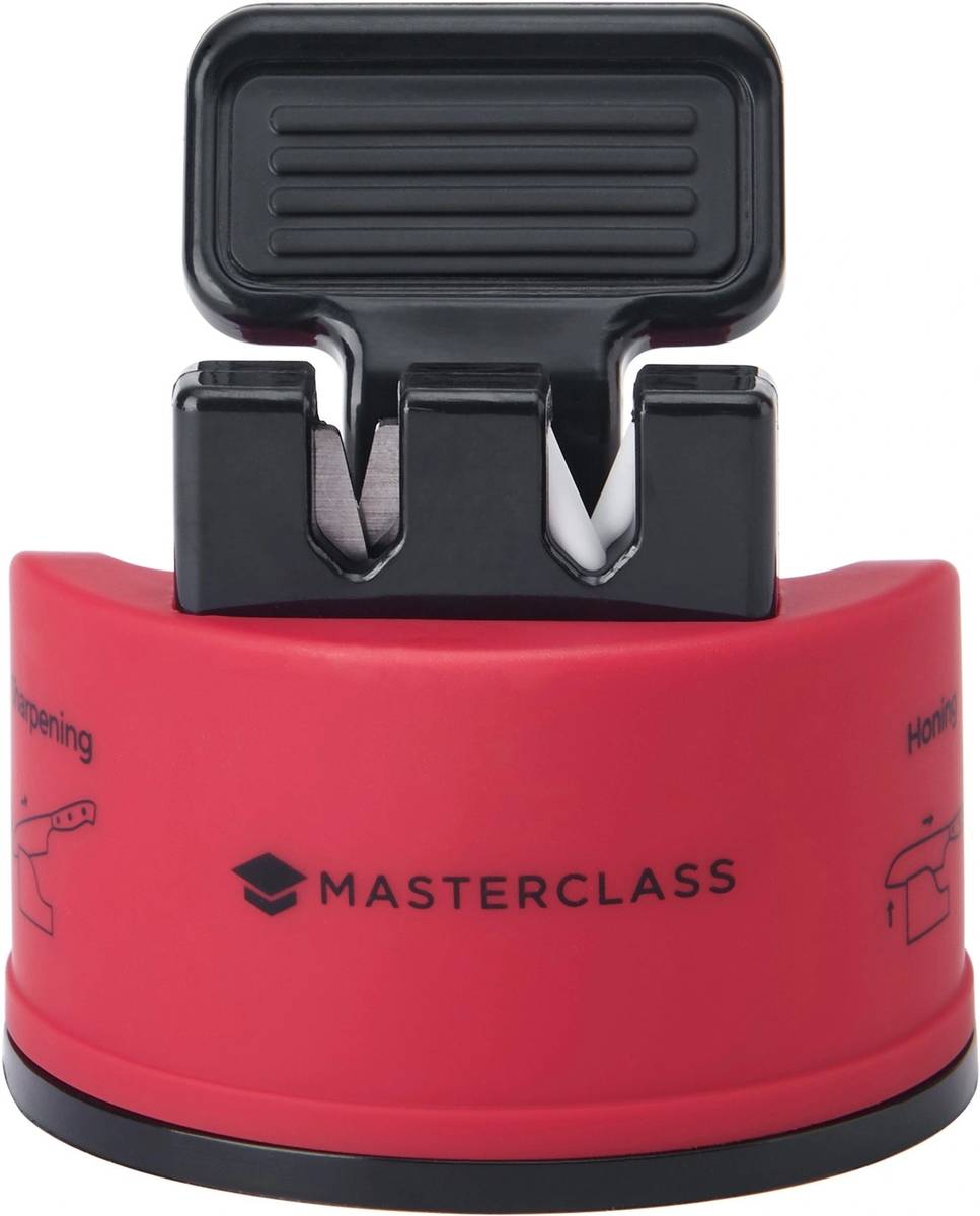 MasterClass Brousek na nože Smart Sharp Dual, červená