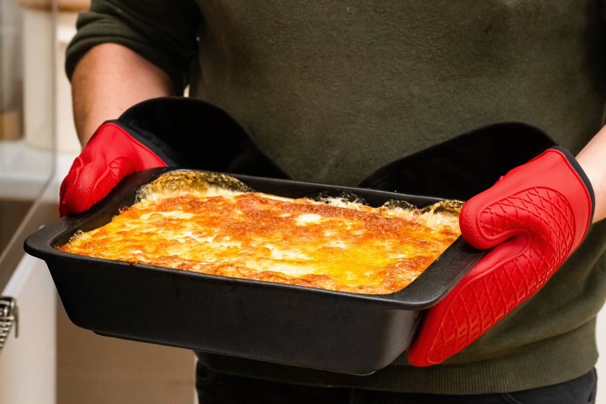 MasterClass Silikonové kuchyňské chňapky, červená