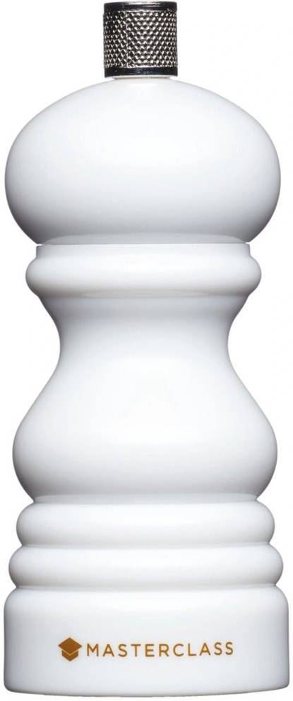 MasterClass Mlýnek na koření, bílá, 12 cm