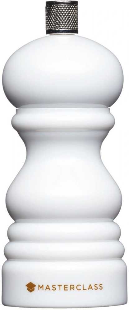 MasterClass Mlýnek na koření, bílá, 12 cm