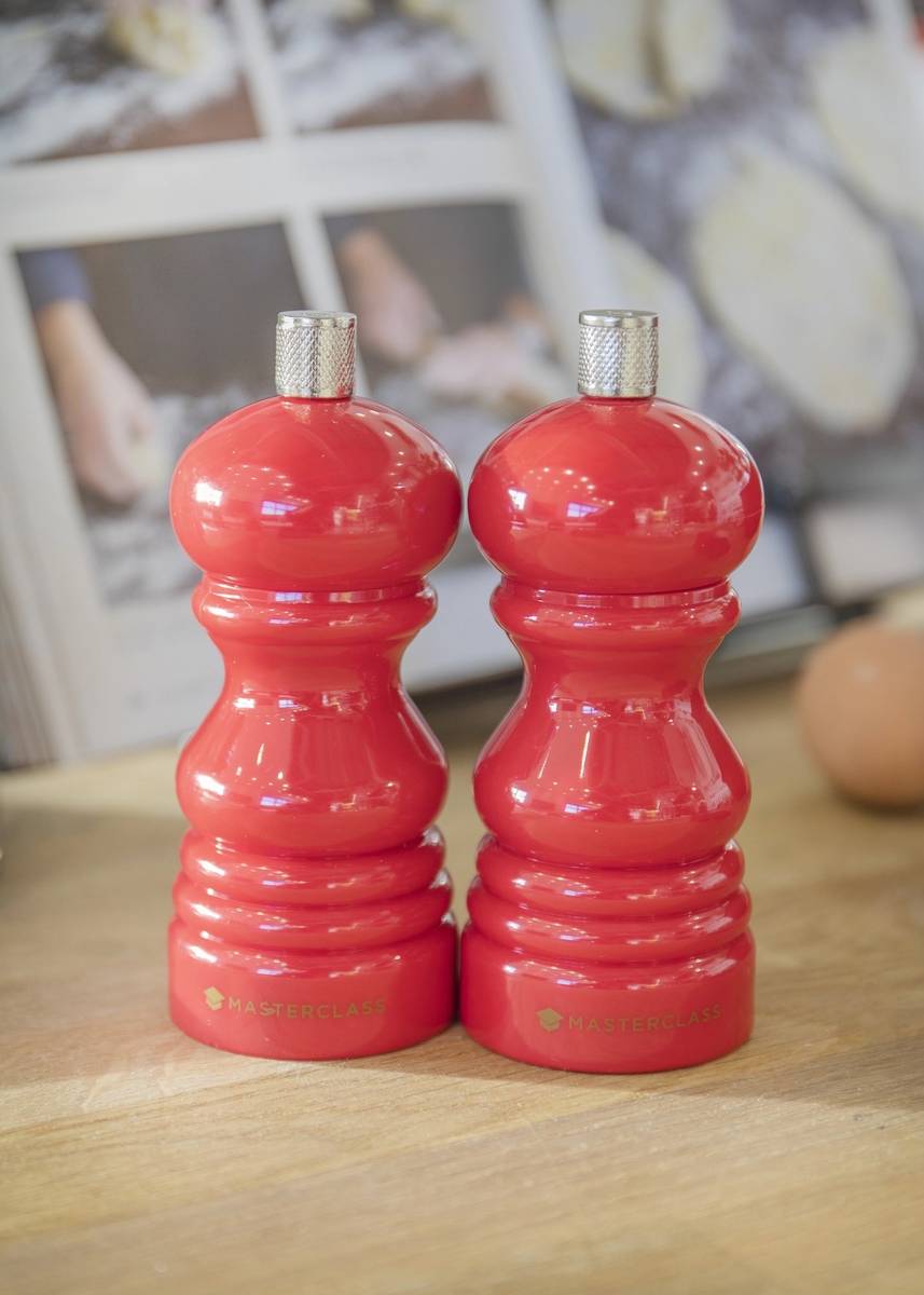 MasterClass Mlýnek na koření, červená, 12 cm