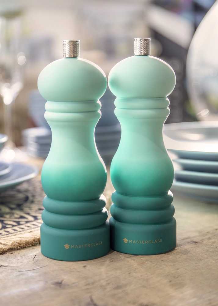 MasterClass Mlýnek na koření, tyrkysové ombré, 17 cm