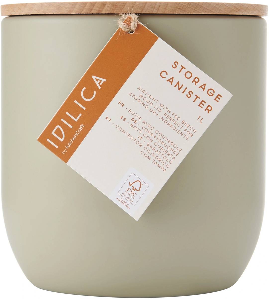 Idilica Dóza na potraviny, 1 l, béžová