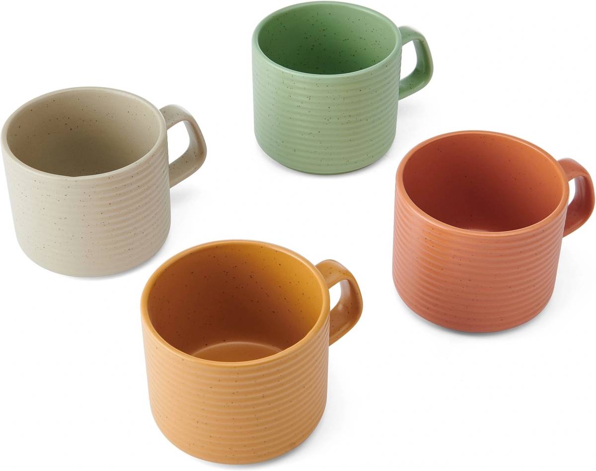 Idilica Sada hrnků z kameniny, 400 ml, 4 ks