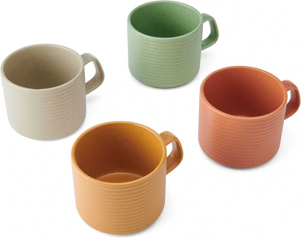 Idilica Sada hrnků z kameniny, 400 ml, 4 ks