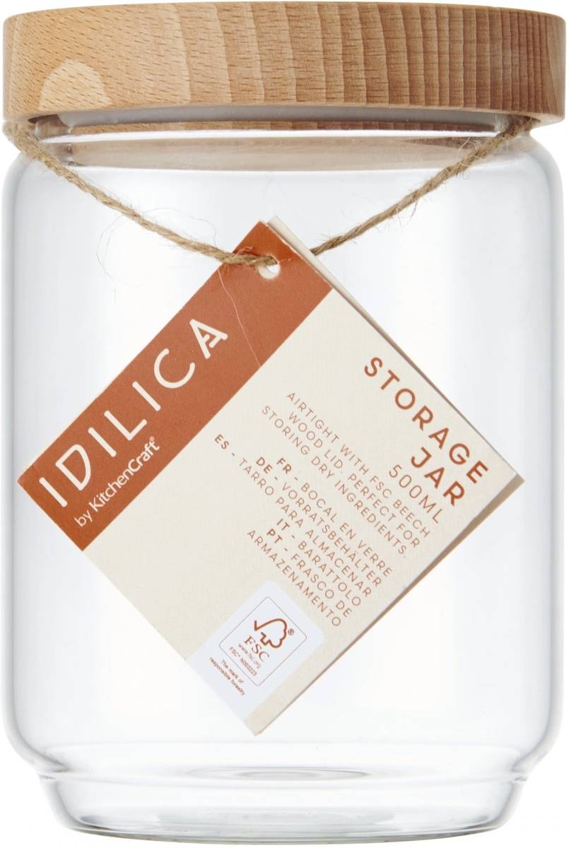 Idilica Skleněná dóza na potraviny, 500 ml