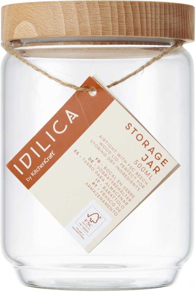 Idilica Skleněná dóza na potraviny, 500 ml