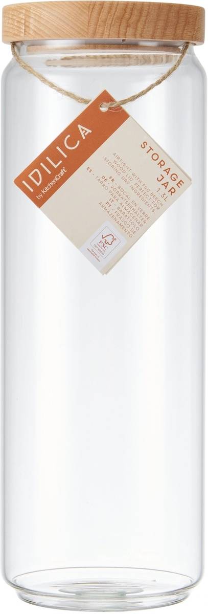Idilica Skleněná dóza na potraviny, 1.3 l