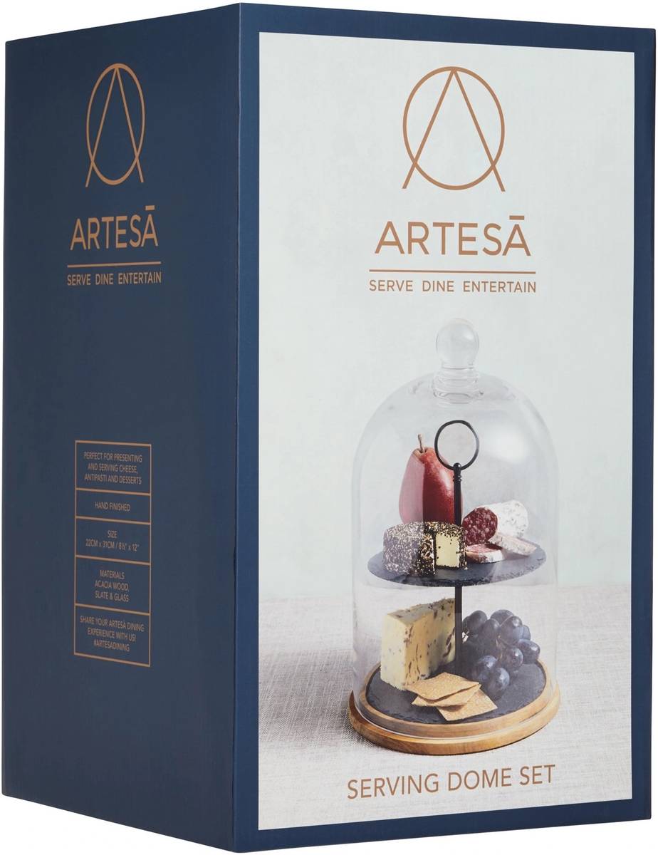 Artesà Dvoupatrový etažér s poklopem