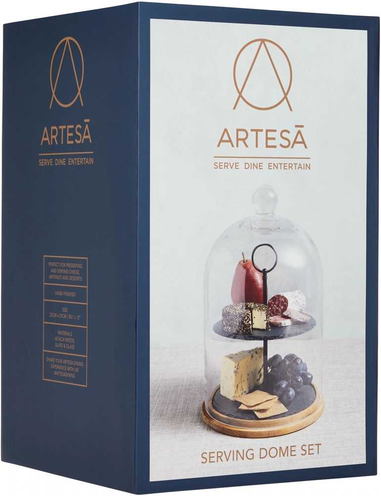 Artesà Dvoupatrový etažér s poklopem