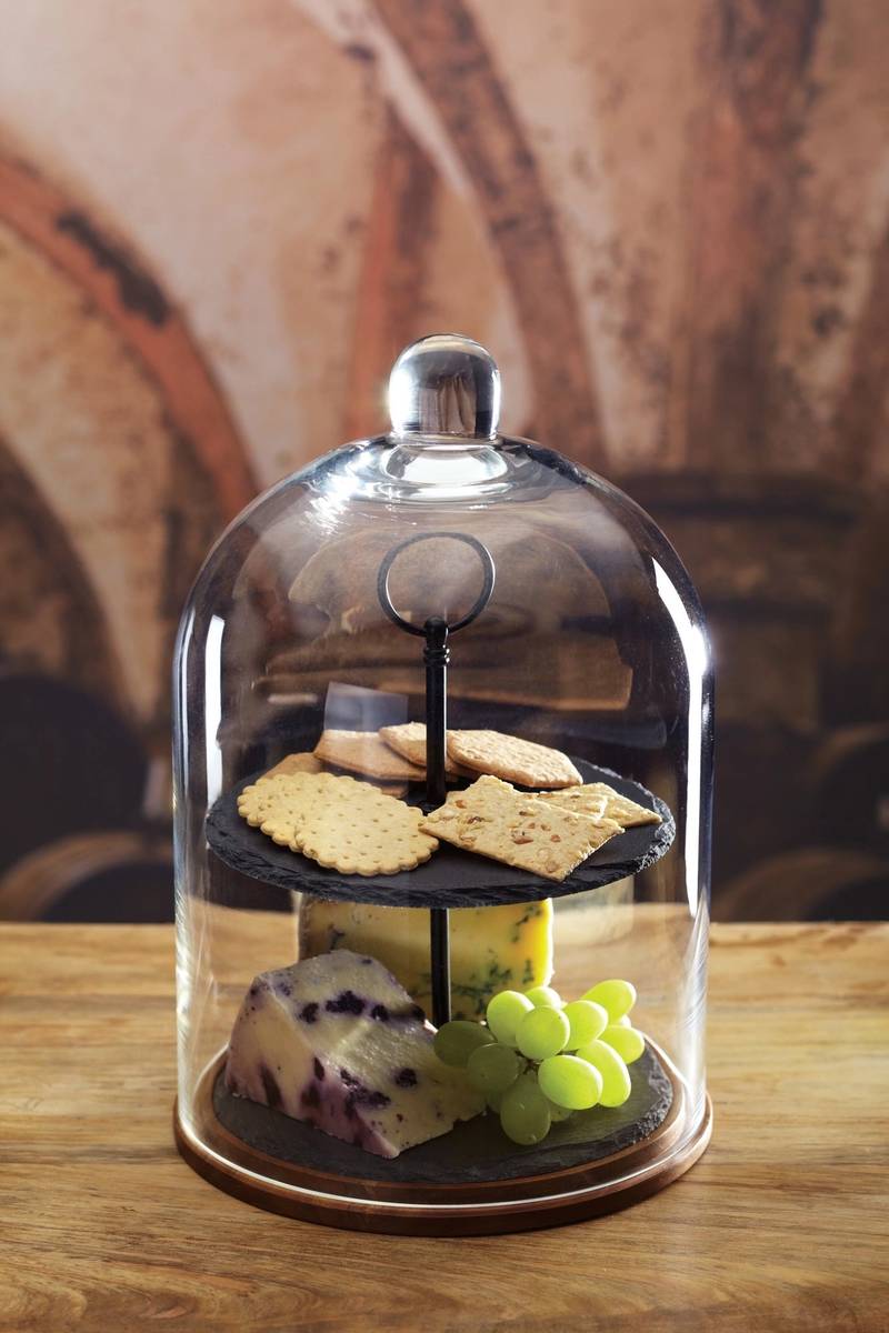 Artesà Dvoupatrový etažér s poklopem