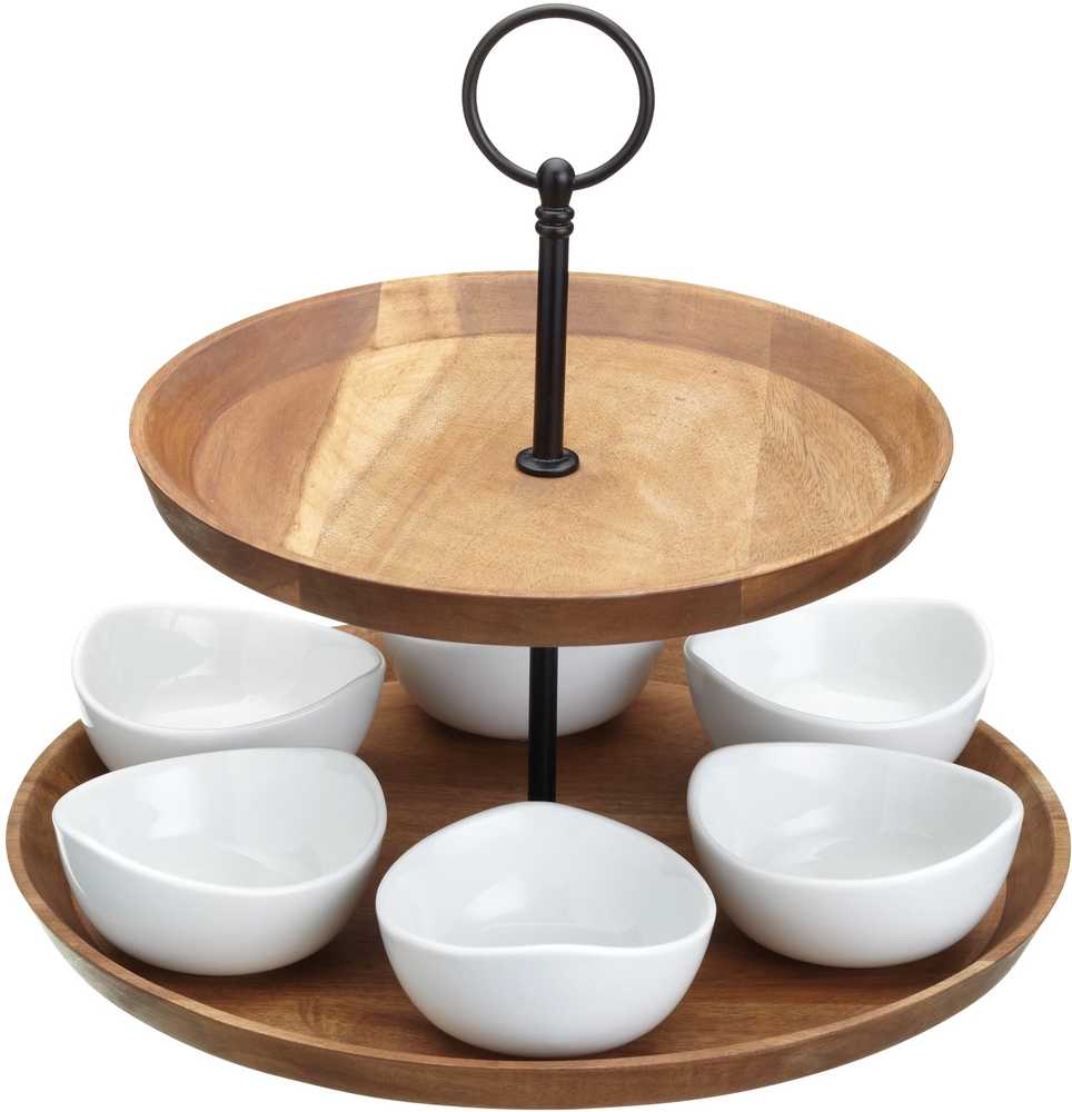 Artesà Servírovací dvoupatrový etažér