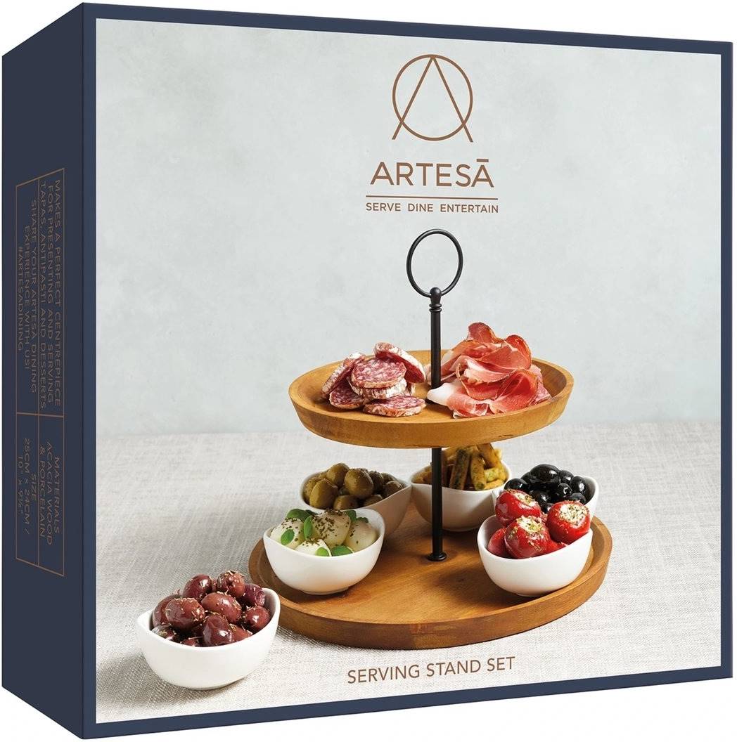 Artesà Servírovací dvoupatrový etažér