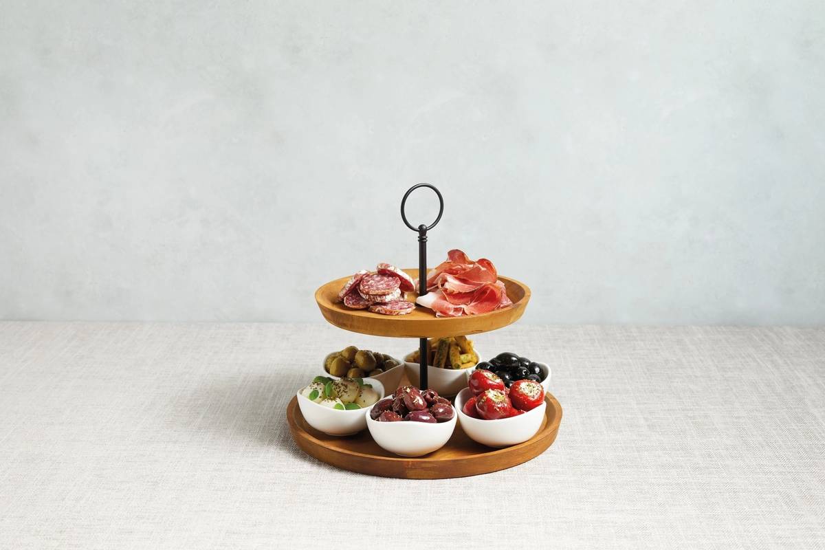 Artesà Servírovací dvoupatrový etažér