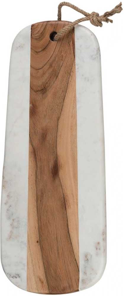 Artesà Servírovací prkénko z mramoru a akácie, 20 x 44 cm