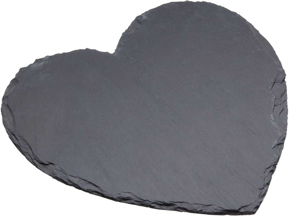 Artesà Servírací talíř z břidlice, tvaru srdce, 25 cm
