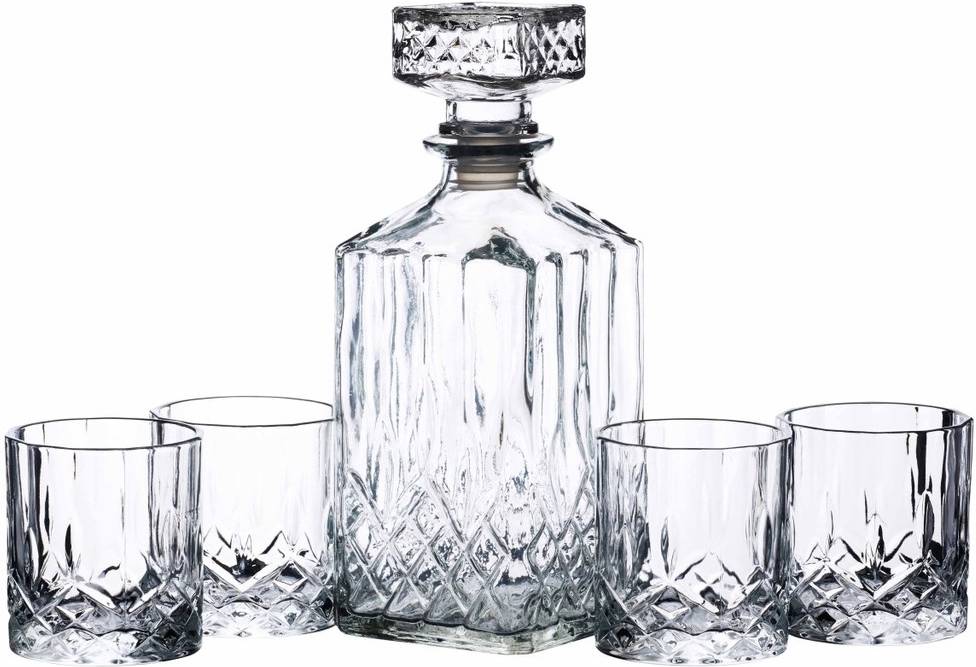 BarCraft Sada na whisky, 900 ml, 5 ks
