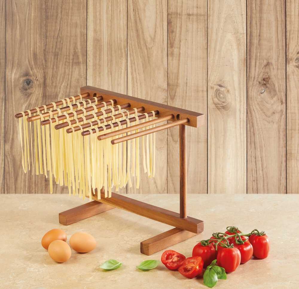 KitchenCraft Dřevěný stojan na sušení těstovin, 30 x 36 cm