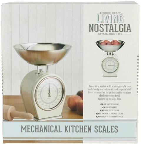 KitchenCraft Kuchyňská váha, krémová, 4 kg