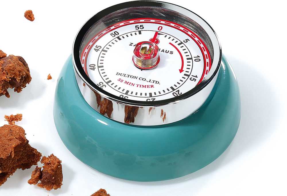 Zassenhaus Speed Retro Kuchyňská magnetická minutka, petrolejová