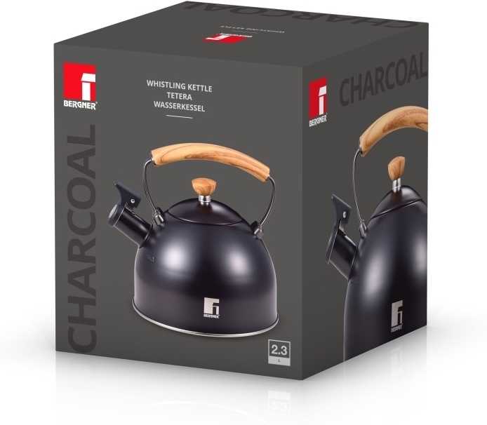 Bergner Konvice pískací CHARCOAL 2,3 litru fialovočerná