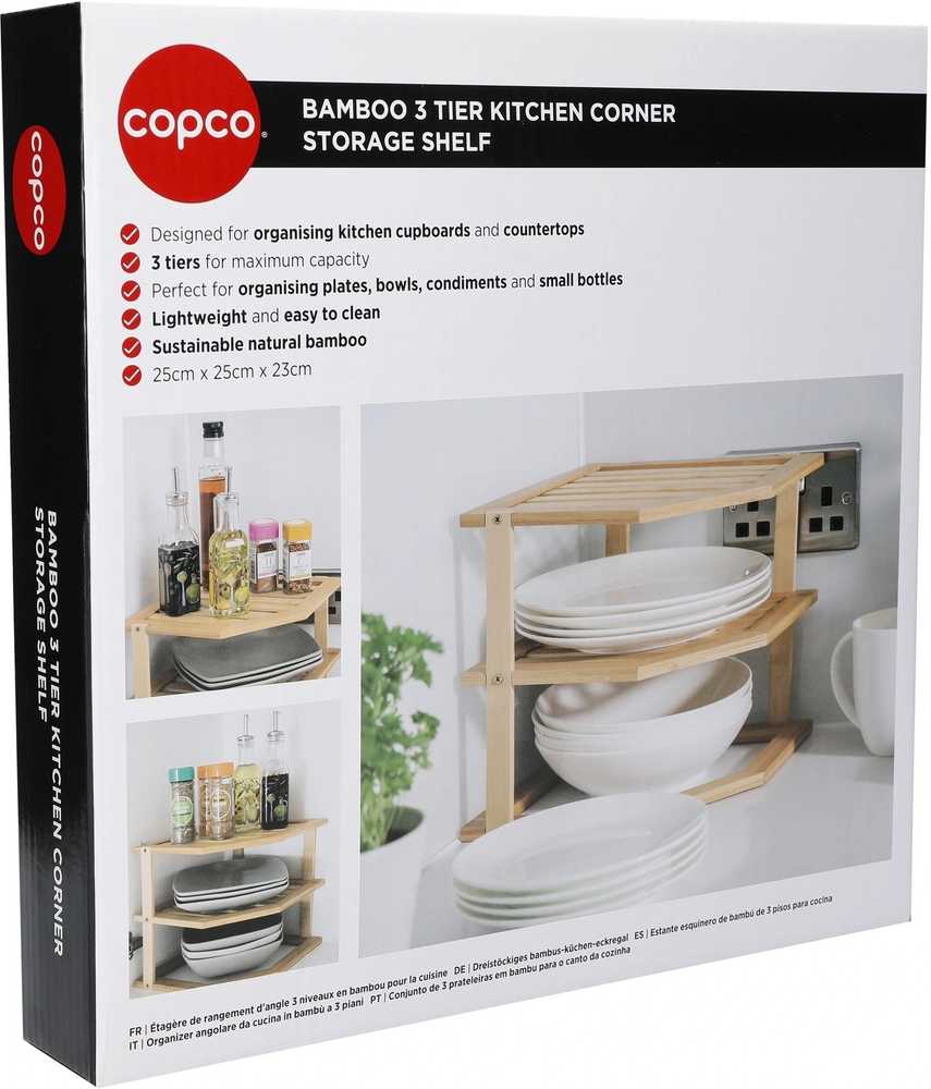 Copco Třípatrový bambusový organizér
