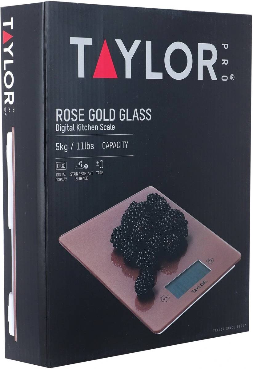 Taylor Kuchyňská váha, Pro Glass Rose Gold