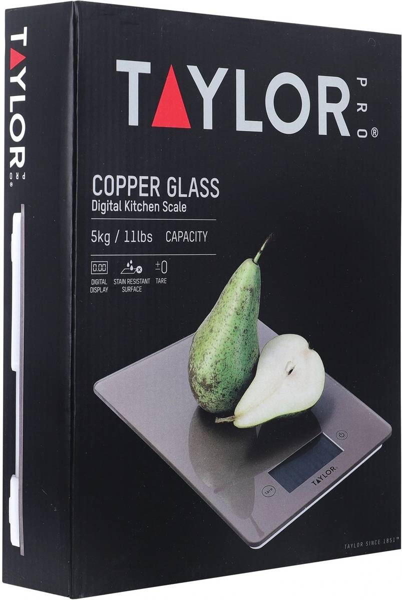 Taylor Kuchyňská váha, Pro Glass Silver