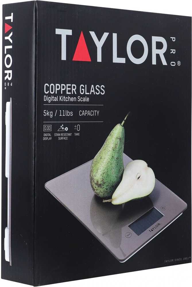 Taylor Kuchyňská váha, Pro Glass Silver