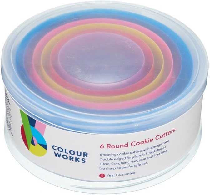 Colourworks Sada vykrajovátek, tvar koleček, 6 ks