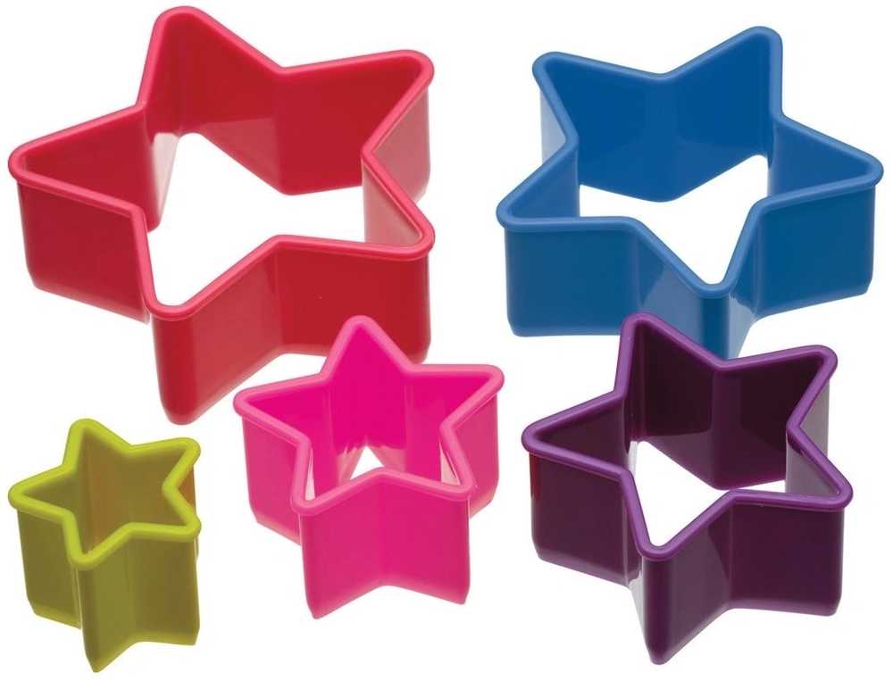 Colourworks Sada vykrajovátek, tvar hvězd, 5 ks