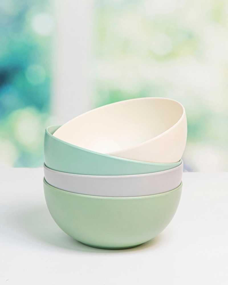 Colourworks Sada misek z melaminu Classics, 15 cm, 4 ks