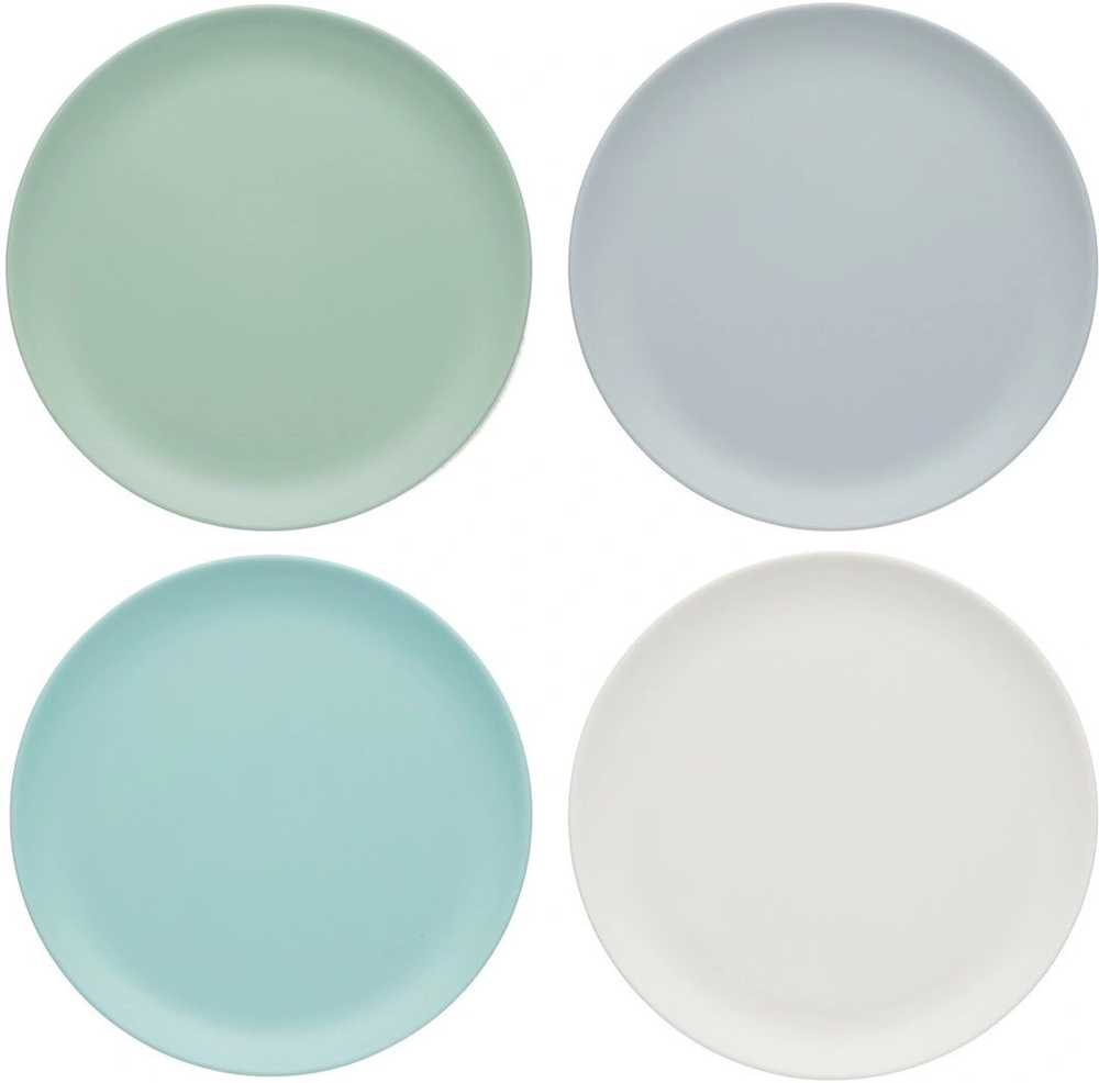 Colourworks Sada talířů z melaminu Classics, 23 cm, 4 ks