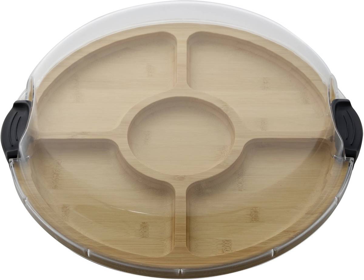 Farberware Servírovací prkénko s poklopem, kulaté, 35.5 cm