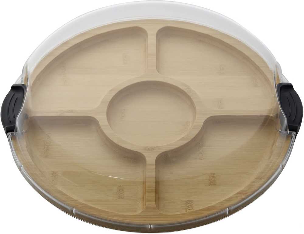 Farberware Servírovací prkénko s poklopem, kulaté, 35.5 cm