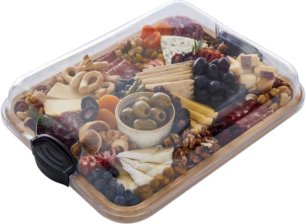Farberware Servírovací prkénko s poklopem, obdélníkové, 28 x 35.5 cm