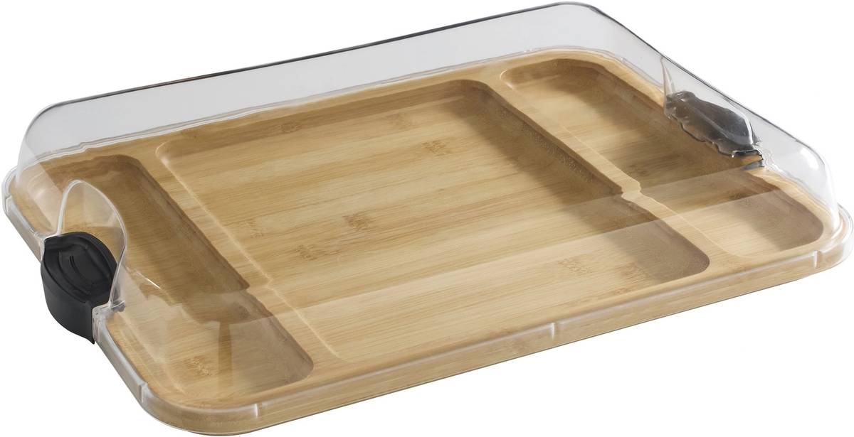 Farberware Servírovací prkénko s poklopem, obdélníkové, 30.5 x 40.5 cm