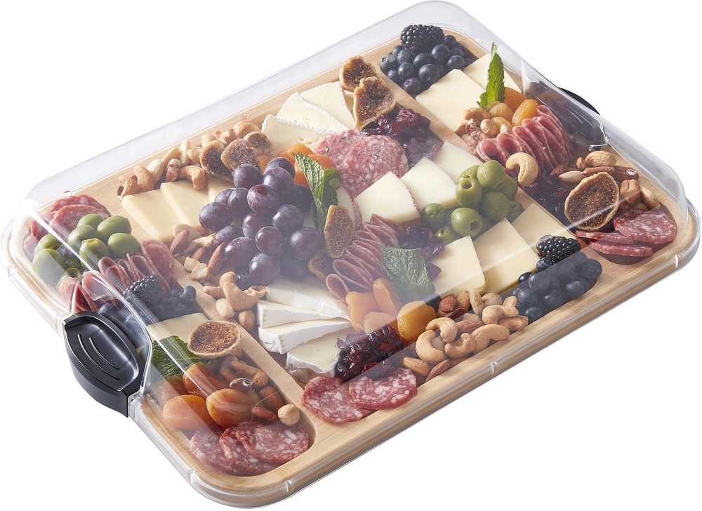 Farberware Servírovací prkénko s poklopem, obdélníkové, 30.5 x 40.5 cm