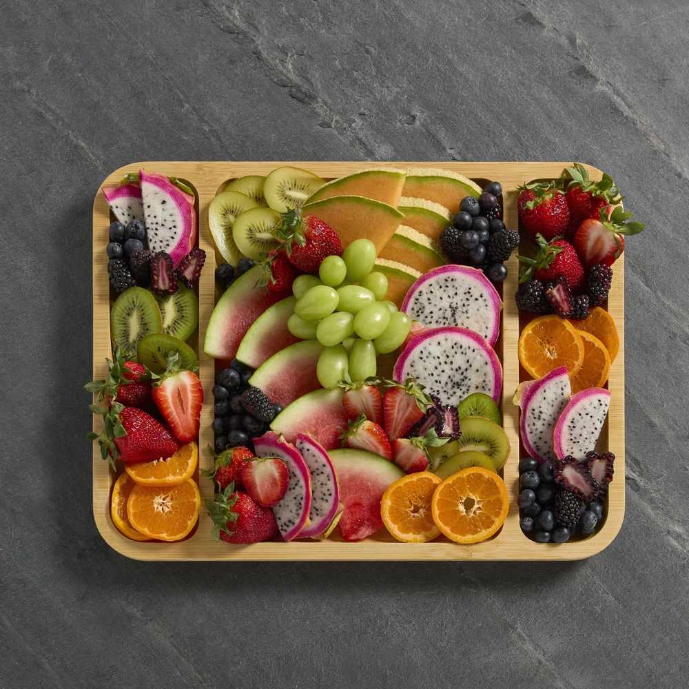 Farberware Servírovací prkénko s poklopem, obdélníkové, 30.5 x 40.5 cm
