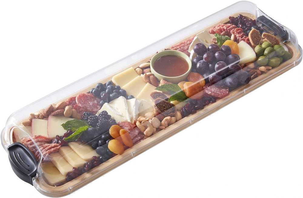 Farberware Servírovací prkénko s poklopem, podlouhlé, 17.5 x 56 cm