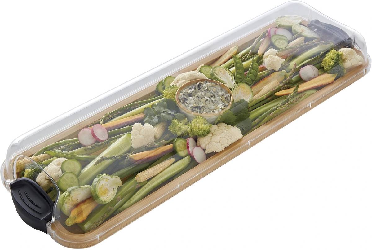 Farberware Servírovací prkénko s poklopem, podlouhlé, 17.5 x 56 cm